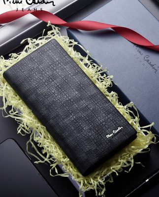 Ví Pilkadan nam dài thời trang cá tính da dập nổi ví nam 2019 ví mới thủy triều