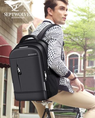 Bảy con sói ba lô nam công suất lớn nam du lịch ba lô giải trí kinh doanh du lịch túi du lịch quá khổ túi máy tính học