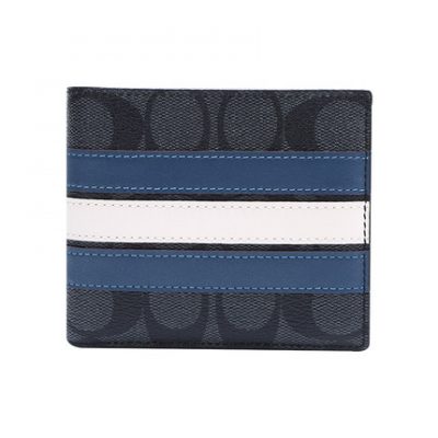 COACH Men Thời trang mới sọc hải quân ngắn 26072 Vương Phủ Tỉnh