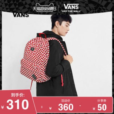 Người hâm mộ Vans Người đàn ông và phụ nữ ba lô Trend ACC thể thao và giải trí kiểm tra ba lô mới chính thức