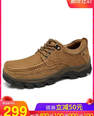 Giày nam lạc đà mùa đông cộng với nhung thấp ngoài trời giày nam bình thường Giày lớn giày chống trượt thể thao leo núi dụng cụ