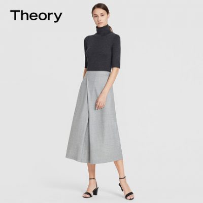 Theory Women Wool Blend Casual Dress I0801304