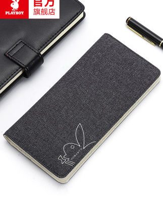 Ví nam Playboy 2019 Mới dài Canvas Sinh viên Thanh niên Da Hàn Quốc Ví đơn giản Tide Thương hiệu