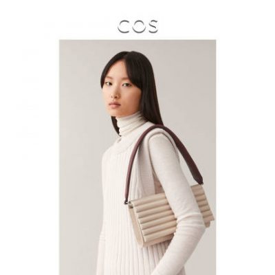 Túi đeo vai nữ COS COS màu be 2019 Thu đông mới Hàng 0777747001