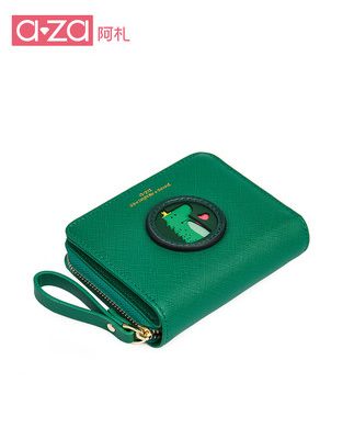 aza đồng xu nữ 2019 mới phiên bản tiếng Hàn túi thẻ gấp dễ thương hoạt hình in ví mini nữ ngắn