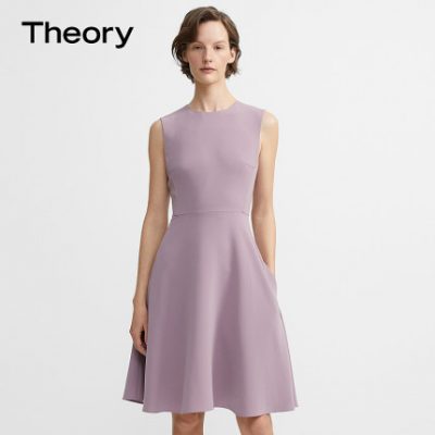 Theory Women Vòng cổ không tay Midi Váy J0509604