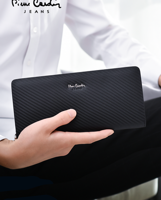 Pilkadan Men Long Zip Wallet Túi xách da Túi xách ly hợp 2019 Ví trẻ mới