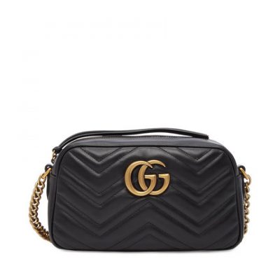 Gucci / Gucci GG Marmont da chần GG retro chuỗi phụ nữ túi đeo vai túi đeo chéo máy ảnh