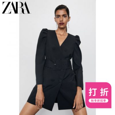 Giảm giá mùa thu đông cho phụ nữ mới của ZARA với áo khoác thắt lưng 07832504800