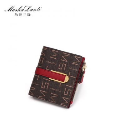 Ví Maserati Bà Short 2019 Ví nữ thời trang hợp thời trang mới Đơn giản, ví mini đa chức năng