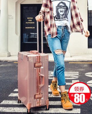 Playboy xe đẩy trường hợp nam vali nữ 20 inch du lịch phổ quát bánh xe 24 mật khẩu vali hộp da 28