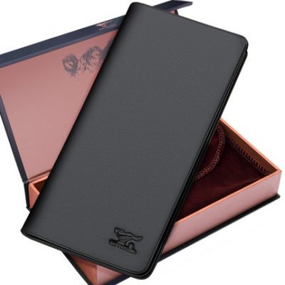 Ví nam bảy ví mỏng mỏng thời trang đơn giản lớp da bò đầu tiên đa chức năng ví da ví