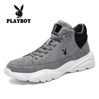 Giày thể thao nam Playboy mùa đông 2019 mới thể thao hoang dã giày cao cổ bình thường
