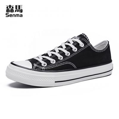 Giày vải Semir nam Hàn Quốc giày thông thường hoang dã mùa thu thoáng khí low-top màu đen bảng học sinh giày trắng giày thủy triều
