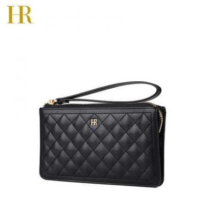 HR Helena Ví nữ dài 2019 Mới Dây kéo bằng da Lingge Thời trang Đơn giản đa năng Túi ly hợp nữ