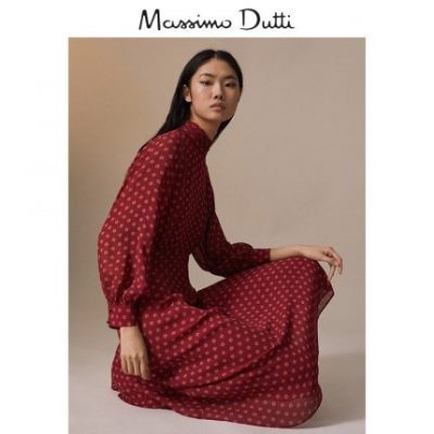 Áo dài năm mới giới hạn Massimo Dutti Women Dress in 06643501600