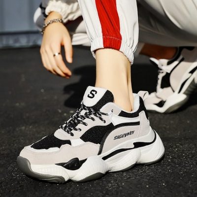 Giày Daddy giày nam mùa đông cộng với nhung ấm 2019 Giày cotton mới thể thao nam giản dị in giày nam giày thủy triều