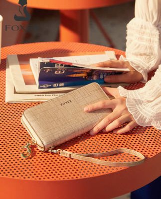 Golden Fox 2019 Thời trang Phụ nữ mới Ví nữ Dây kéo dài Ví Hàn Quốc Công suất lớn Ly hợp da