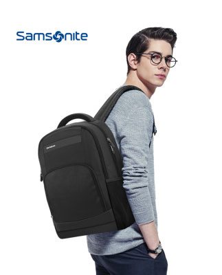 Samsonite / Samsonite thời trang giản dị ba lô nam cao cấp kinh doanh ba lô thủy triều nhẹ túi máy tính 36B10