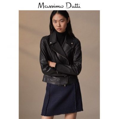 Năm mới Limited Massimo Dutti Women Dark Tweed Váy 05222501462
