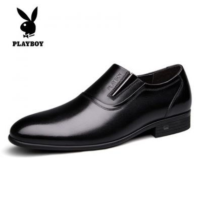 Giày nam Playboy mùa thu kinh doanh giày da nam da Anh bộ giày ngón chân giày da nam