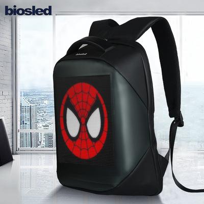 Ba thế hệ bán chạy ba lô LED hiển thị quảng cáo di động mạng lưới đỏ nam và nữ năng động vai ba lô led ba lô