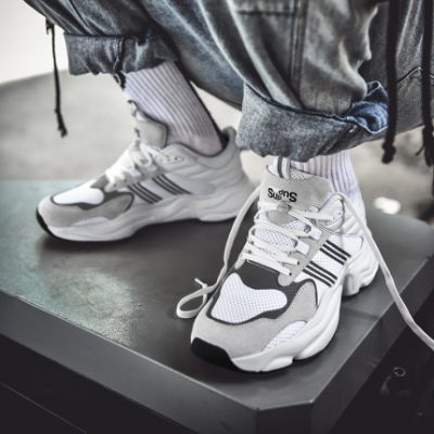 Giày nam mùa thu và mùa đông mới giày thủy triều thể thao Giày thông thường xu hướng Hàn Quốc hoang dã mk2 phong cách Hong Kong giày trắng cha