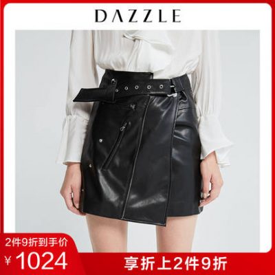 DAZZLE Di Su 2019 mùa thu mới Zhang Junning cùng đầu máy váy a-line nữ 2G3S2331A