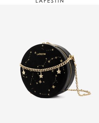 Rafestin 2019 thu đông mới thời trang mới nhỏ nước hoa len gió túi đeo vai nữ đeo chéo chuỗi túi nhỏ tròn