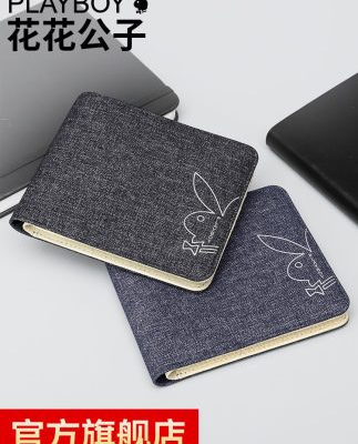Ví nam Playboy flagship 2019 mới dành cho giới trẻ phần vải ngắn Hàn Quốc ví đơn giản ví sinh viên thương hiệu thủy triều