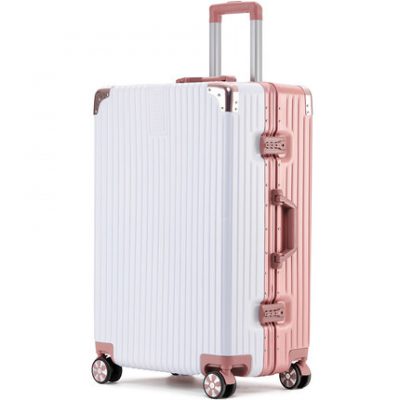 Net vali đỏ vali nữ phổ bánh xe siêu năng lực khung nhôm vali mật khẩu hộp du lịch vali trường hợp xe đẩy