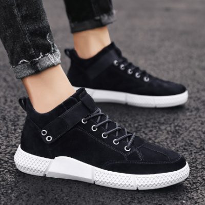 Giày nam mùa thu thủy triều 2019 xu hướng mới mùa đông cotton hoang dã giày thể thao giản dị cộng với giày nhung ấm