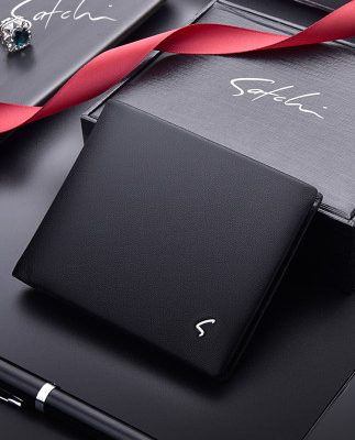 Ví nam Shachi ngắn 2019 ví da mới ngang siêu mỏng da trẻ trung kinh doanh ví đơn giản