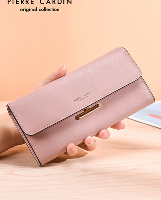 Ví Pilkadan Ví nữ dài bằng da Túi ly hợp mỏng Ví dài nhiều mẫu Ví nữ