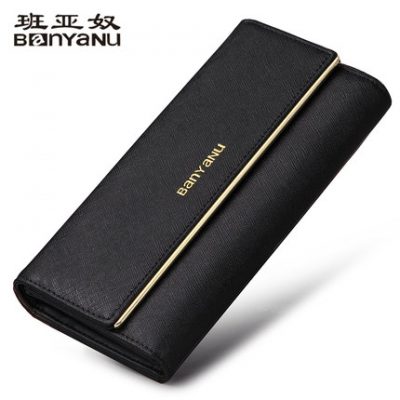 2019 Thời trang mới Bà Wallet Phụ nữ dài Phụ nữ đơn giản Da khí quyển