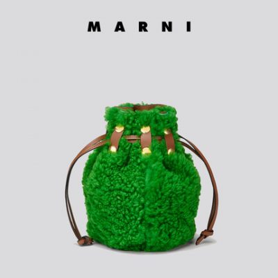 MARNI Fall New BINDLE Phụ nữ xoăn dây rút sang trọng