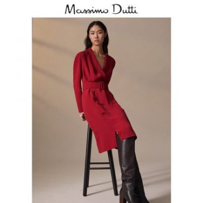 Áo dài mới của Massimo Dutti Women Blazer thắt nút có thắt nút 06644501600