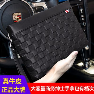 QUQ Men Ví cầm tay Túi da M LV Túi kinh doanh mới Phong bì Túi ly hợp Túi xách tay nam