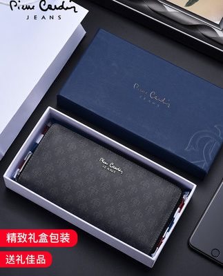 Ví Pilkadan nam dây kéo dài thanh niên thủy triều dung lượng cao thương hiệu đích thực 2019 túi ly hợp mới