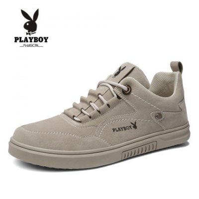 Giày nam Playboy mùa thu giày nam mới xu hướng giày da đế xuồng mùa thu nam