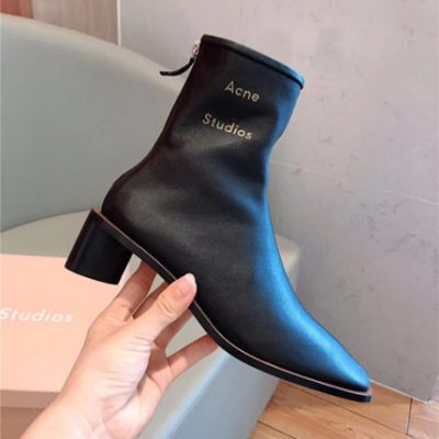 Giày nữ đồng phục của thương hiệu Belle Mudiao mùa thu đông 2019 Giày da mới, giày bốt nữ ngắn chính thức của cửa hàng giày chính ck-1