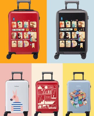 Bulaimei 24 inch phổ biến bánh xe vali nữ nhỏ màu đỏ hộp 20 inch nhẹ xe đẩy trường hợp lên máy bay vali