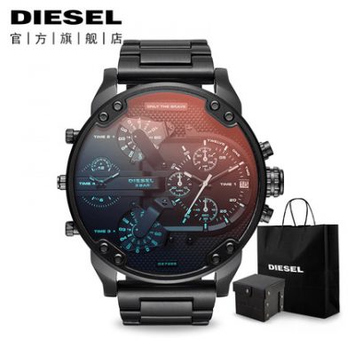 Đồng hồ chính thức Diesel Disai đồng hồ nam Huang Jingyu với cùng thời trang đồng hồ đeo tay nam phân cực lớn DZ7395