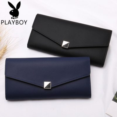 Ví Playboy Phụ nữ 2019 Mới Ly hợp Da Dài Ví Bà Coin Purse Điện thoại Túi đựng
