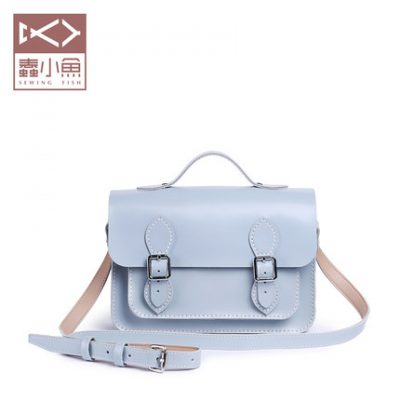 Văn học retro da thật túi nhỏ trường học Cambridge bưu tá vai duy nhất Messenger thủ công vật liệu DIY