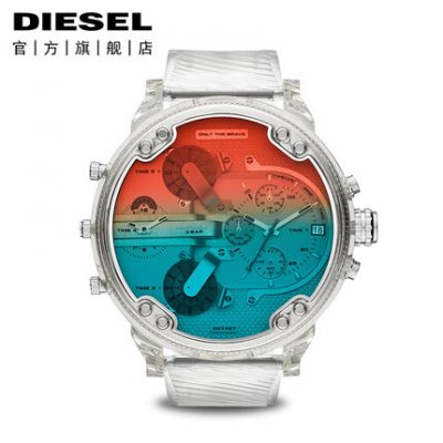 Đồng hồ Diesel disai đồng hồ nam chính thức thời trang phân cực quá khổ quay số thể thao trong suốt đồng hồ dz7427