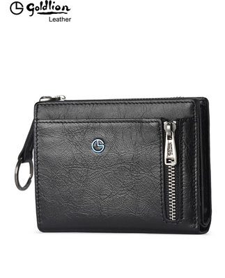 Ví vàng nam 2018 Thời trang mới Ví da đơn giản lớp đầu tiên