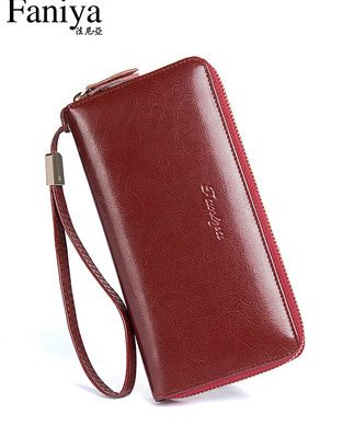 Ví nữ Dây kéo bằng da dài Ly hợp dung lượng lớn 2019 Thời trang mới Đơn giản Đơn giản Thẻ phụ nữ