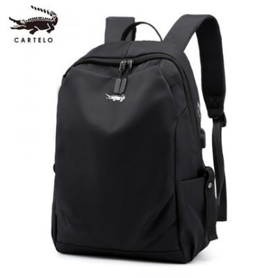 Cá sấu ba lô nam du lịch bình thường Ba lô nhẹ không thấm nước học sinh Túi du lịch đơn giản kinh doanh túi máy tính