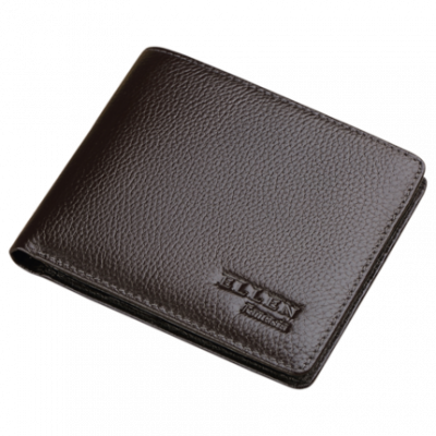 Ví nam da ngắn siêu mỏng lớp ví da khóa kéo sinh viên ngang ví thật 2019 mới